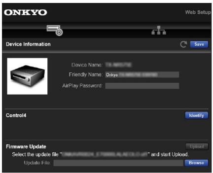 ONKVO TX-NRG76 SILVER - Configuration Web - 1