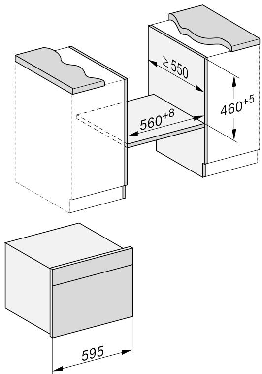 MIELE 7145BM - Encastrement dans un meuble haut ou bas - 2