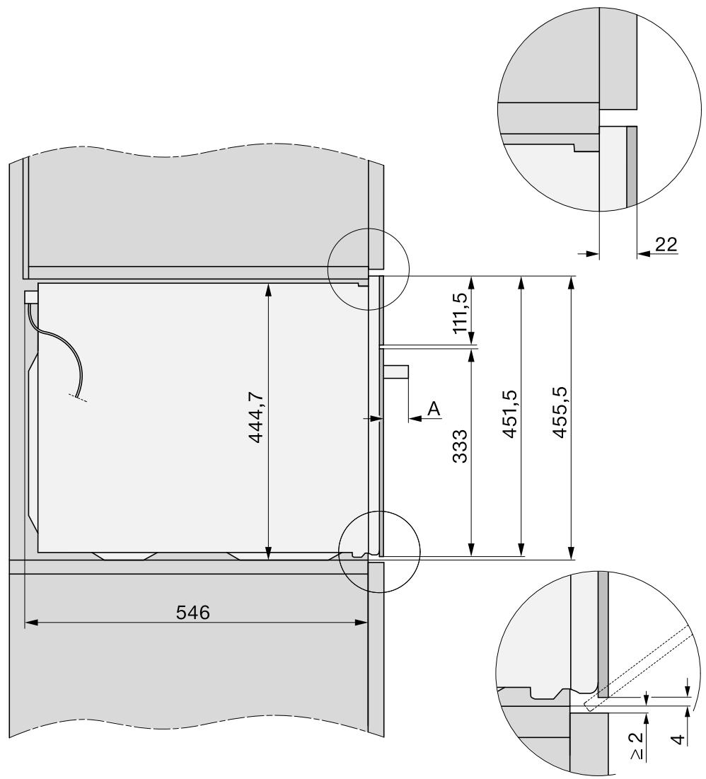 MIELE 7145BM - Encastrement dans un meuble haut ou bas - 3