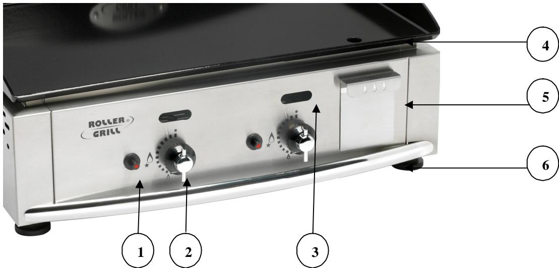 ROLLER GRILL PL 400 GAZ - PL 400 G - 1