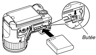 CASIO PRO EX-P505 - Insérez la batterie dans l'appareil photo (page 42). - 3
