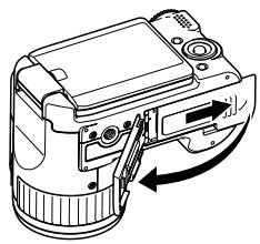 CASIO PRO EX-P505 - Insérez la batterie dans l'appareil photo (page 42). - 1