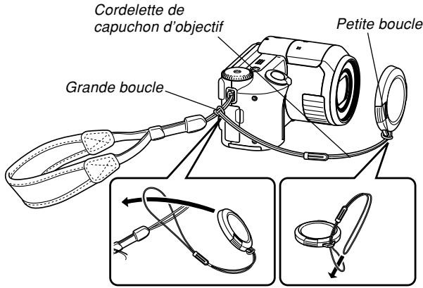 CASIO PRO EX-P505 - Utilisation du capuchon d'objetif - 1