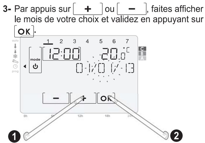 SOMFY 4241339 - Réglage de la date - 3