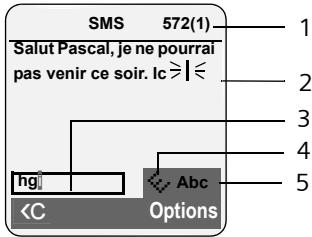 SIEMENS S670-S675 - Réduction de SMS (avec saisie intuitive) - 1