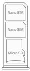Xiaomi NOTE 9 128G GRIS PK - Tacka na karté SIM - 1
