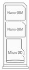 Xiaomi NOTE 9 128G GRIS PK - SIM Card Tray: - 1