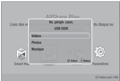 SAMSUNG HT-ES6600 - Lecture des fichiers sur un périphérique de stockage USB ou sur l'ipod/iphone - 2