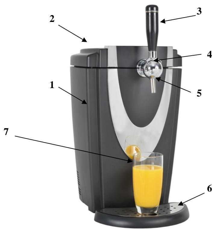 KITCHEN CHEF TH-12B - DESCRIPTION de votre TIREUSE A BOISSONS - 1