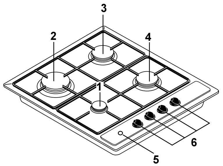 ZANUSSI Z6L641W - Description de l'appareil - 1