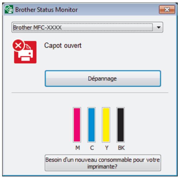 BROTHER MFC-i3530DW / MFC-i3930DW / MFC-i6530DW / MFC-i6930DW / MFC-i6935DW - Utilisation de Status Monitor - 2