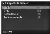 PENTAX Klcopic - Réglage de l'éclairage des voyants - 1