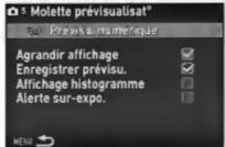 PENTAX Klcopic - Réglage de la méthode de prévisualisation - 1