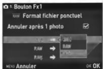 PENTAX Klcopic - Réglage du format fichier pontuel - 1