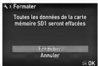 PENTAX Klcopic - Appuyez sur ▲ pour sélectionner [Formater] puis appuyez sur OK. - 1