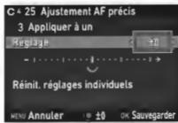 PENTAX Klcopic - Sélectionnez [Réglage] et ajustez la valeur. - 1
