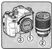 PENTAX Klcopic - Pour retiretir I'objectif - 1