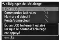 PENTAX Klcopic - Définition des réglages du bouton d'éclairage - 1
