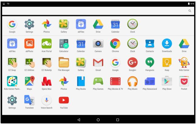 ACERICONIA A3-A404248309 - La liste d'applications - 1