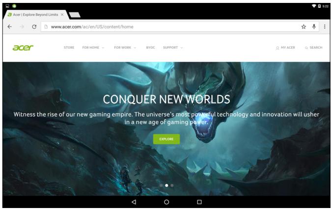 ACERICONIA A3-A404248309 - Utiliser le navigateur - 1