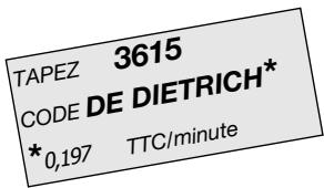 DE DIETRICH TN 2240 E1 NOIR - Guide de cuisson de la plaque électrique - 2