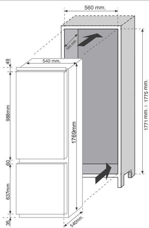 ROSIERES ACA MAUI AC - DIMENÇÉS DO PRODUTO E COMPARTIMENTO EMBUTIDO - 1