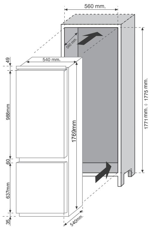 ROSIERES ACA MAUI AC - PRODUCTAFMETINGEN INBOUWKAST - 1