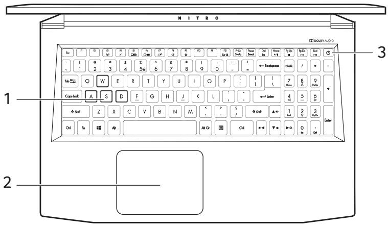 NITRO AN515-42-R6Y5 - Vue du clavier - 1