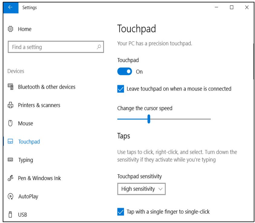 NITRO AN515-42-R6Y5 - Changer les paramètres du touchpad - 4