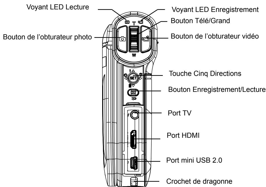 HITACHI DZ-HV574E - Vue de dos - 1