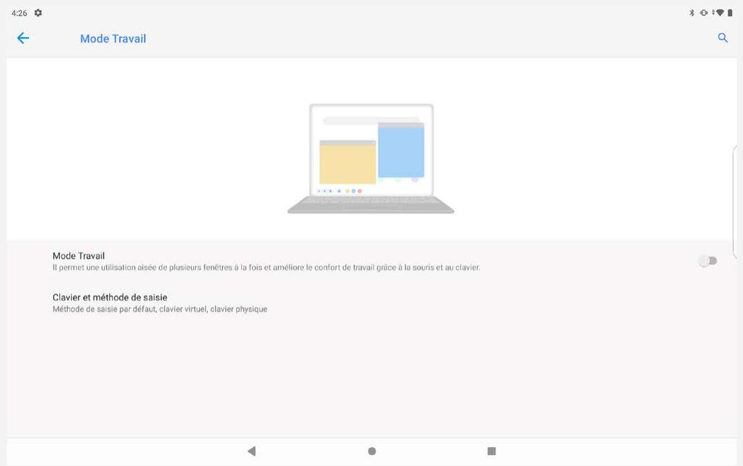 LENOVO P11ZA7TRO240FR - Configuration du mode travail - 1