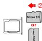 WIKO HIGHWAY SIGNS BLUE - - Insertion des cartes SIM et micro SD - 4