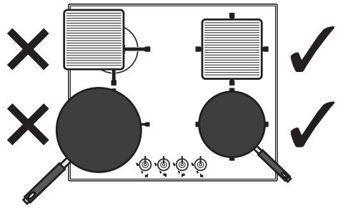 SMEG PV175B-1 - Conseils pratiques pour l'utilisation du plan de cuisson - 2
