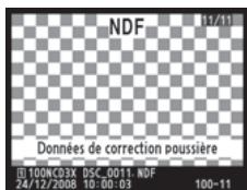 NIKON D3X - Données de réference de la fonction de correction de la poussière - 1