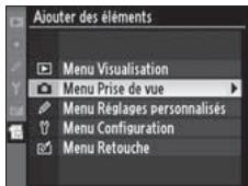 NIKON D3X - Sélectionnez un menu. - 2