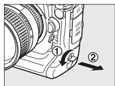 NIKON D3X - Retrait de l'accumulateur - 1