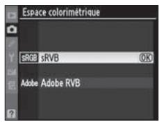 NIKON D3X - Sélectionnez un espace colorimétrique. - 2