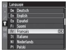 NIKON D3X - Sélectionnez une langue. - 2