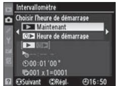 NIKON D3X - Sélectionnez l'heure de démarrage. - 2