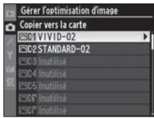 NIKON D3X - Sélectionnez une optimisation d'image. - 2