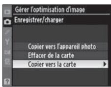 NIKON D3X - Sélectionnez [Copier vers la carte]. - 2