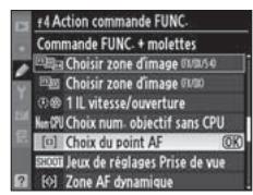 NIKON D3X - Sélectionnez [Choix du point AF]. - 1