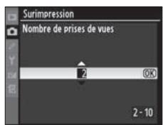 NIKON D3X - Sélectionnez le nombre de prises de vue. - 2