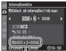 NIKON D3X - Choisissez le nombre d'intervalles et le nombre de prises de vue par intervalle. - 2