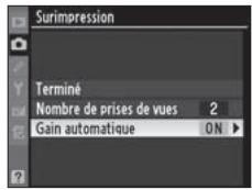 NIKON D3X - Sélectionnez [Gain automatique]. - 2