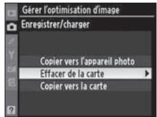 NIKON D3X - Sélectionnez [Effacer de la carte]. - 2