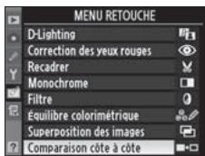 NIKON D3X - Sélectionnez [Comparaison côte à côte]. - 2