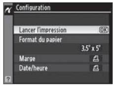 NIKON D3X - Affichez les options d'impression. - 2