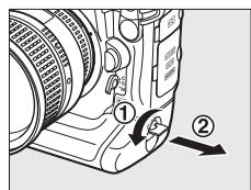 NIKON D3X - Insertion de l'accumulateur - 2