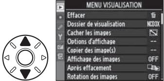 NIKON D3X - Sélectionnez un menu. - 1